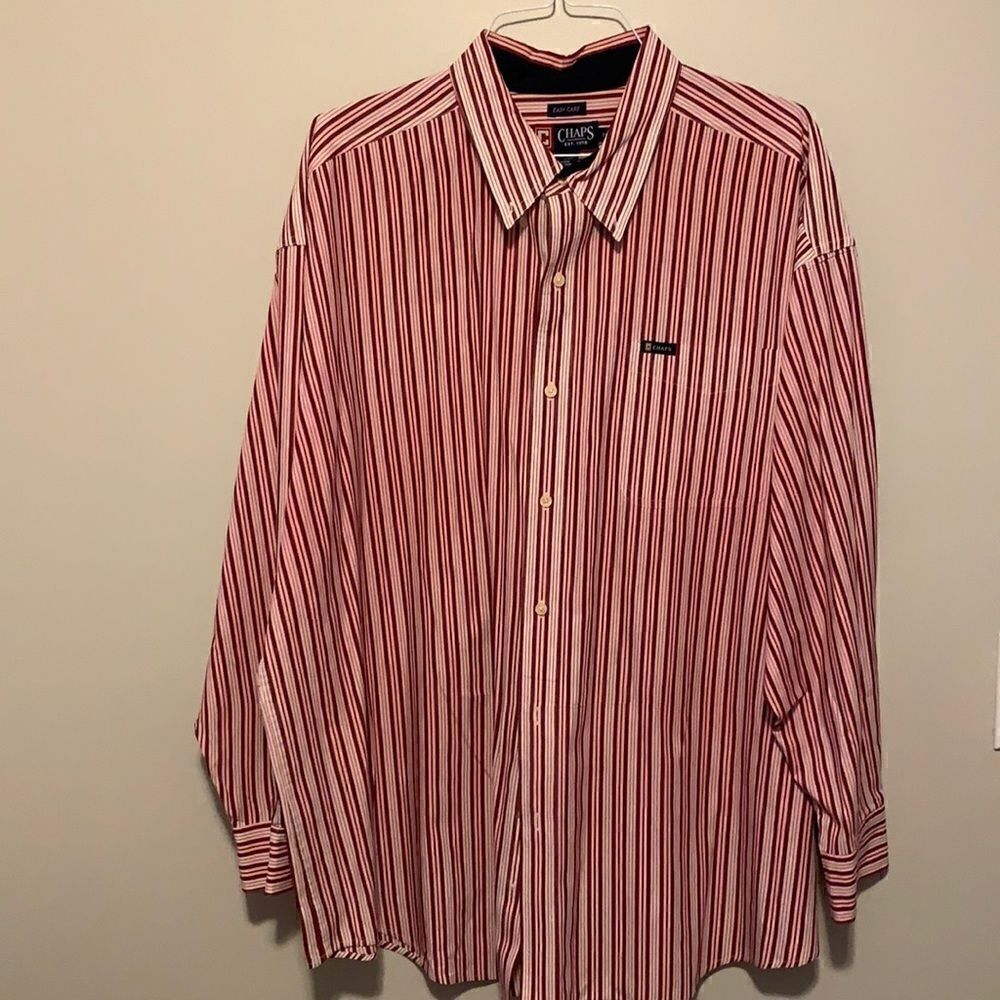 Chaps Men’s Long Sleeve Dress Shirt Size 3XB